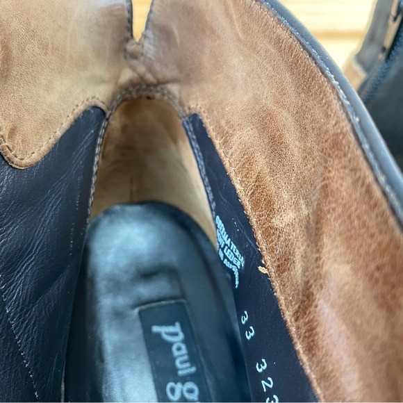 Paul Green Munchen Black Nubuck Leather Side Zip Ankle Boots High Heel Booties - Picture 12 of 13